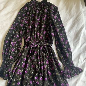 Long Sleeves, floral print dress, size 4